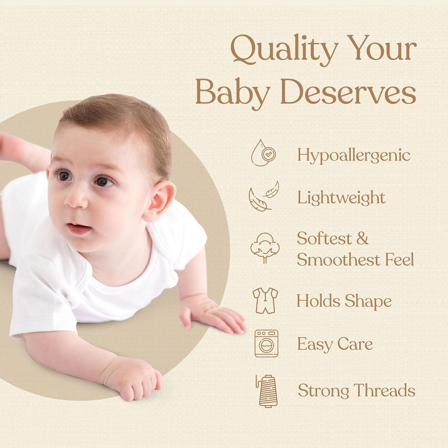 Pimbi&Bimpi Baby Bodysuit - Short Sleeve | Premium Peruvian PIMA Cotton | Gender Neutral Baby
