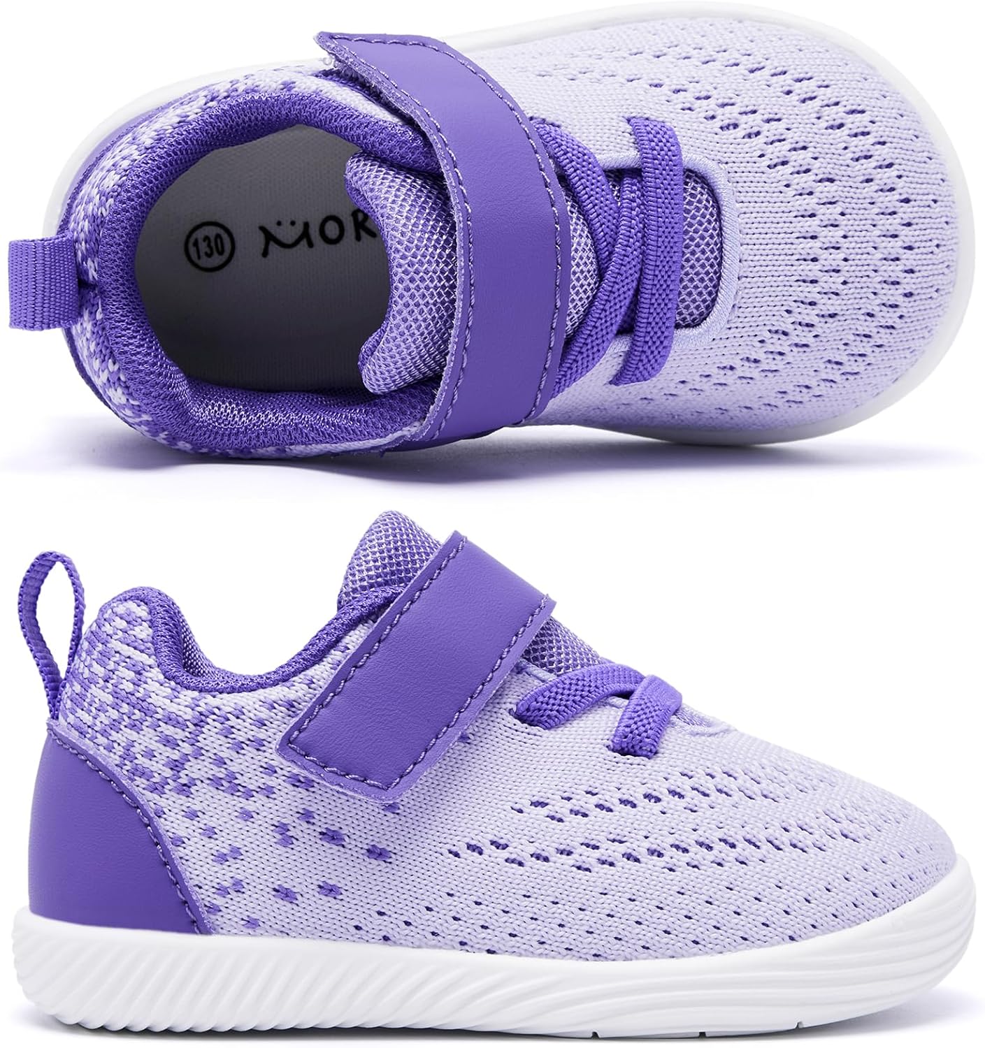 MORENDL Toddler Sneakers Baby Boys & Girls Barefoot Shoes Lightweight Breathable Walking Running