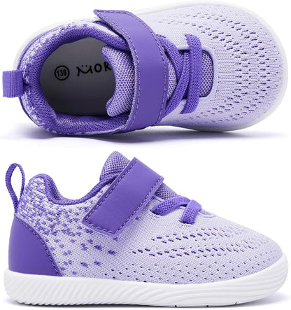 MORENDL Toddler Sneakers Baby Boys & Girls Barefoot Shoes Lightweight Breathable Walking Running