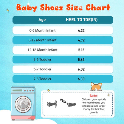 LeIsfIt Baby Shoes Boys Girls First Walking Shoes Non-Slip Toddler Breathable Sneakers Infant
