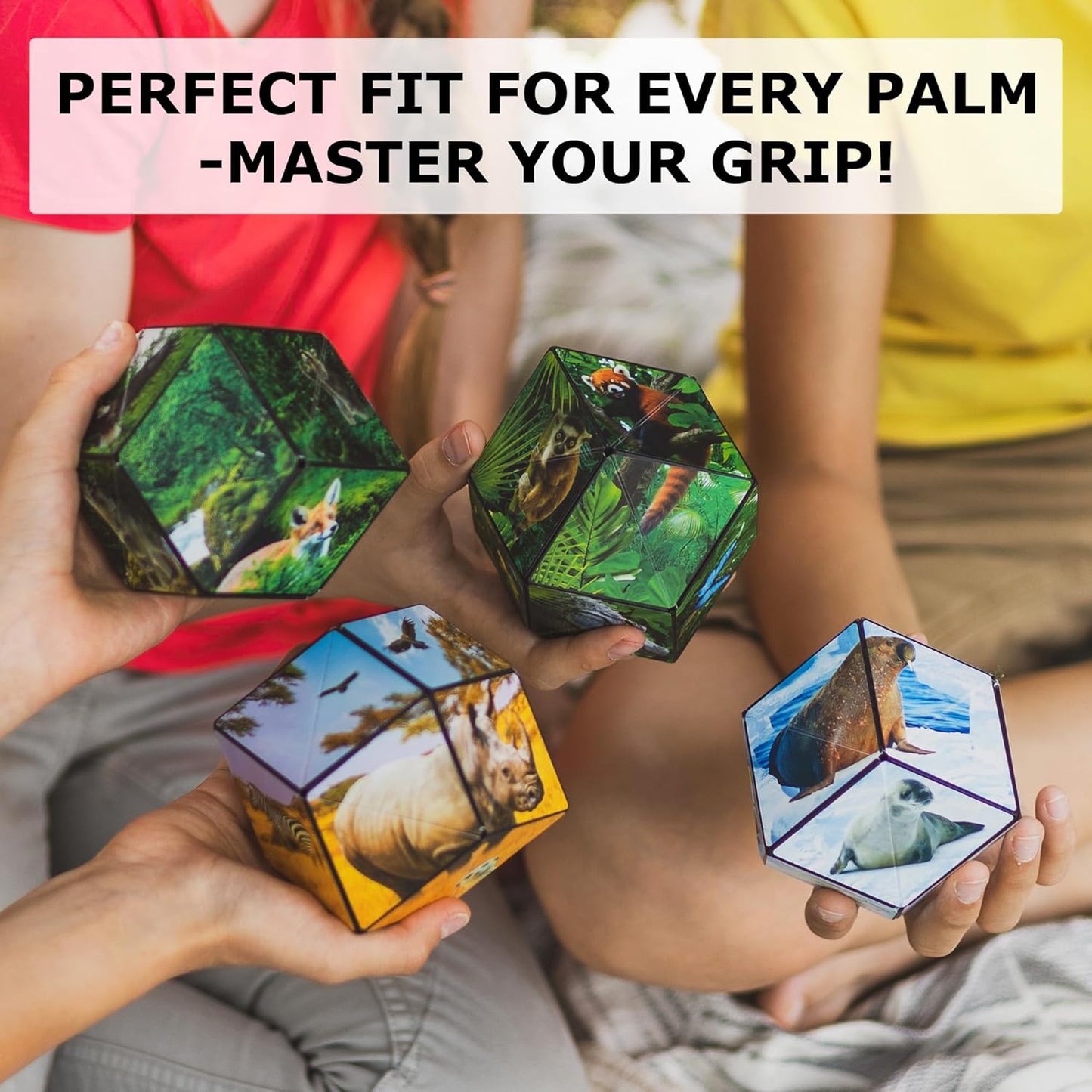 SHASHIBO Shape Shifting Box - Award-Winning, Patented Fidget Cube w/ 36 Rare Earth Magnets