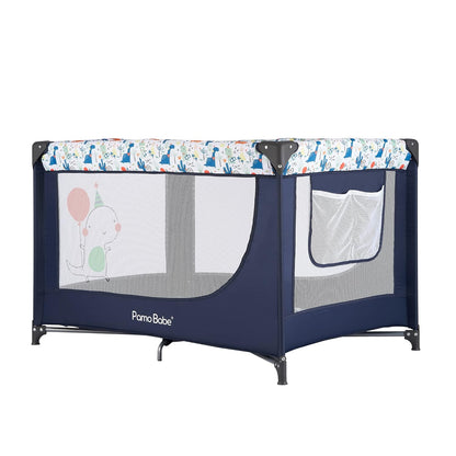 Pamo Babe Travel Foldable Portable Bassinet Baby Infant Comfortable Play Yard Crib Cot with Soft