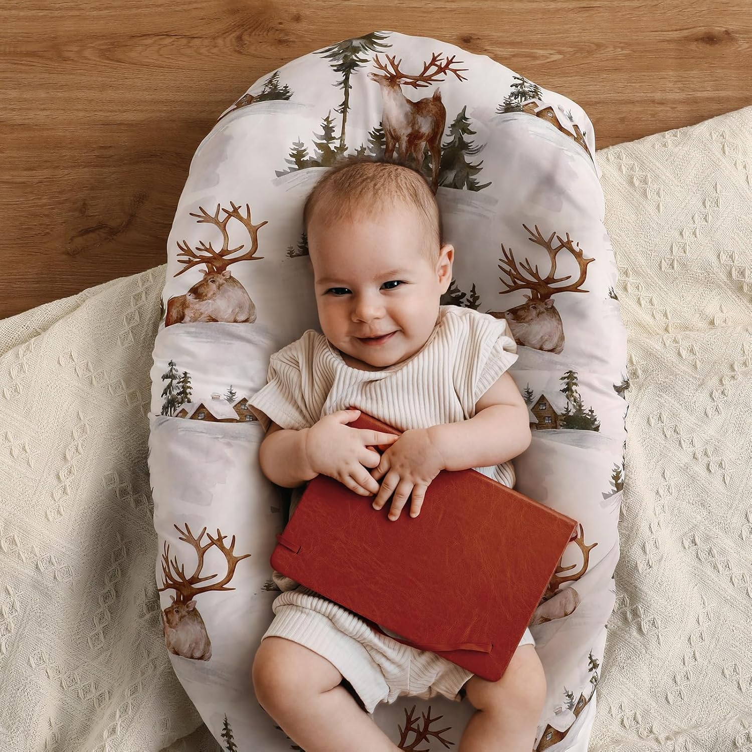 Gllquen Baby Bassinet Sheets 4 Pack, Breathable Cozy Fitted Mattress Sheet, Elastic Travel Crib