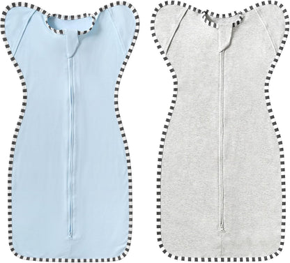 2-Pack Baby Transition Swaddle Set, Breathable Infant Sleep Sack, Soft Swaddling Sack for Boy Girl