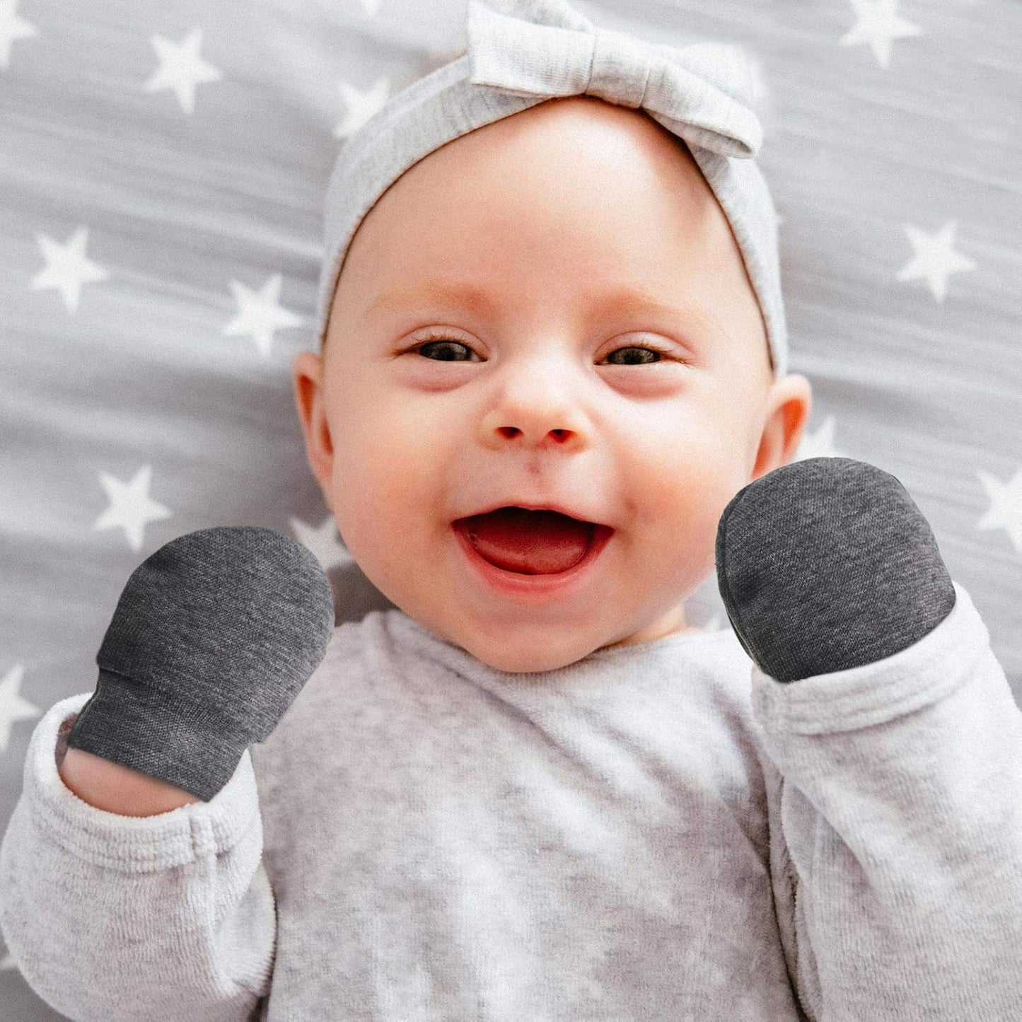 Geyoga 6 Pairs Newborn Baby Mittens No Scratch Gloves Infant Toddler Anti Scratch Essentials Unisex