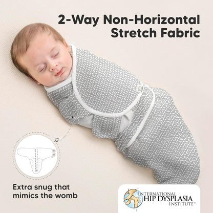 KeaBabies 3-Pack Organic Baby Swaddle Sleep Sacks - Swaddles for Newborns, Infant 0-3 Months, Baby