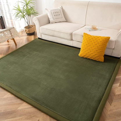 MAXYOYO Baby Play Mat, 1.2" Thick Memory Foam Soft Padded Carpet with Non-Slip Backing, 5x7 ft
