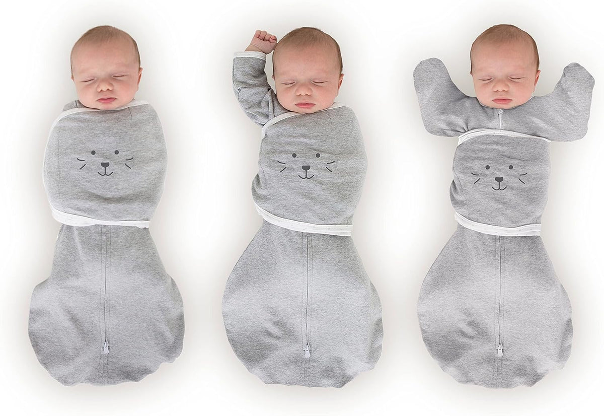 SwaddleDesigns 6-Way Omni Swaddle Sack Arms Up Swaddle for Newborn, More Options to Calm Startle