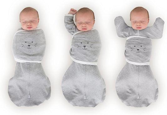 SwaddleDesigns 6-Way Omni Swaddle Sack Arms Up Swaddle for Newborn, More Options to Calm Startle