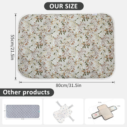 Baby Diaper Changing Pad, 21 5/8" x 31.5" Waterproof Changing Pad Liners - Reusable Soft and