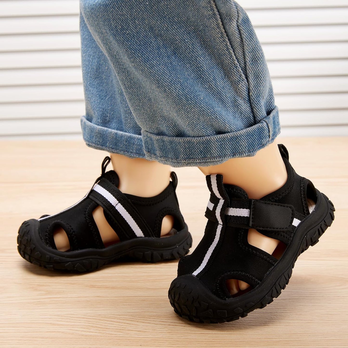 BMCiTYBM Baby Boy Girl Closed Toe Summer Sandals Lightweight Shoes Infant Non-Slip First Walking