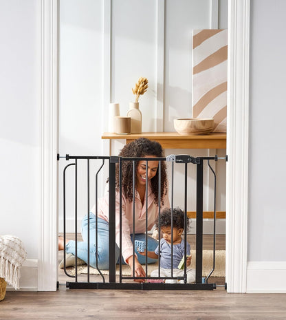 Regalo Easy Step 38.5-Inch Wide Walk Thru Baby Gate, Includes 6-Inch Extension Kit, Pressure Mount