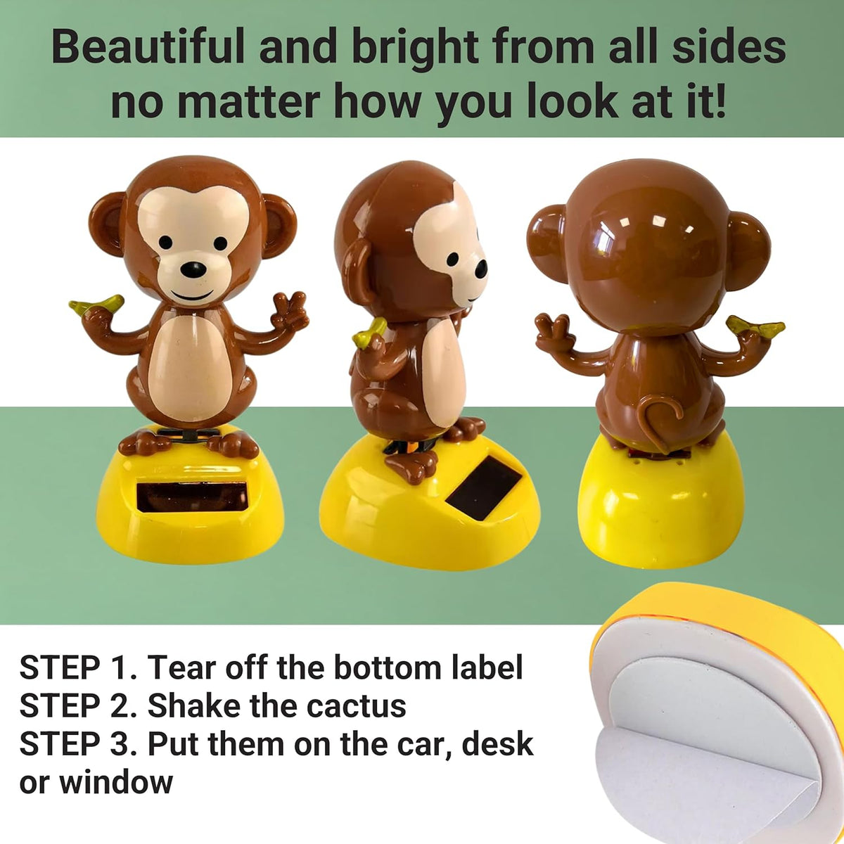 Killer's Instinct Outdoors Solar Powered Dance Monkey Figures – Solar Dancing Monkey Figurine Solar