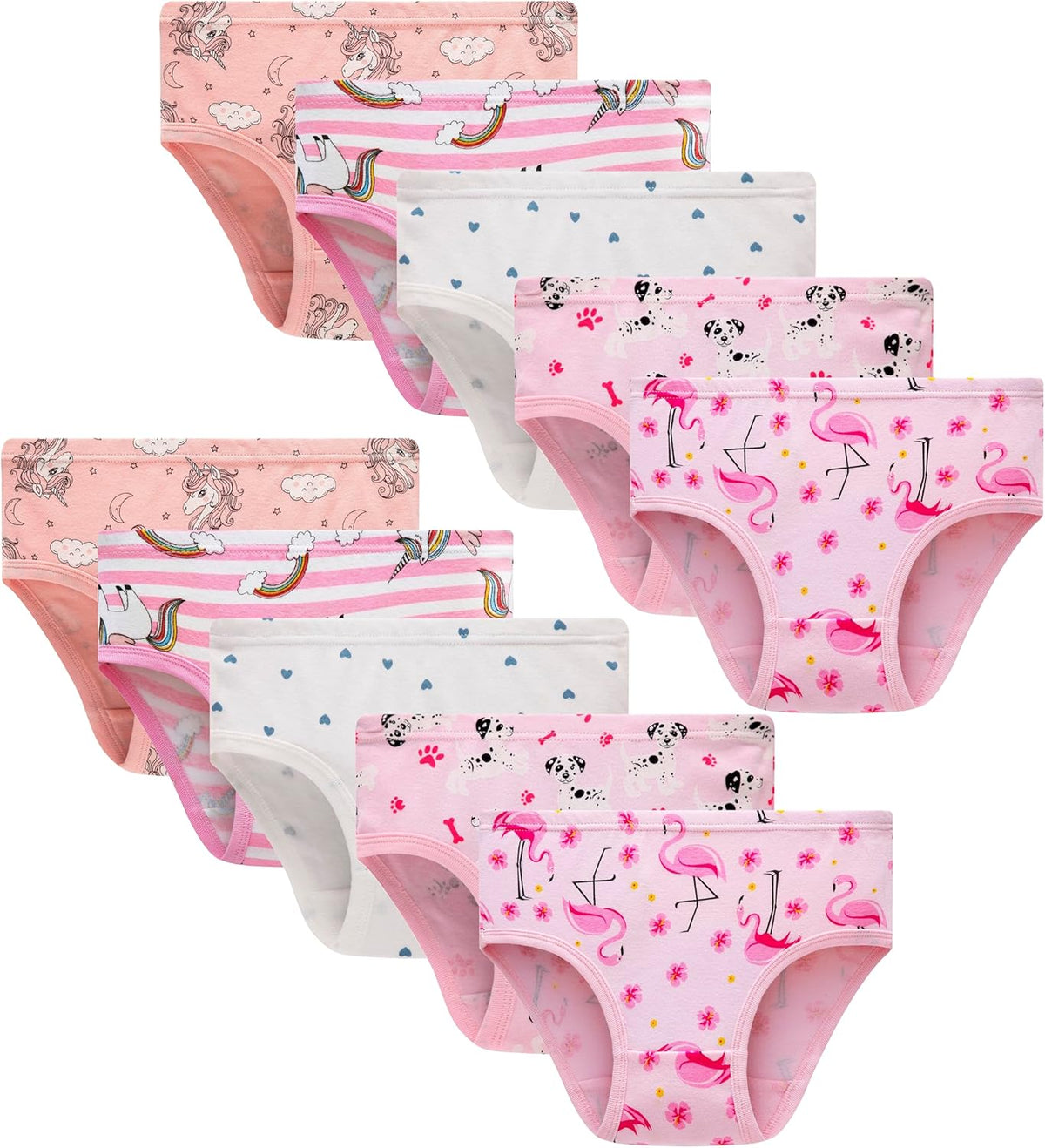 Barara King Little Girls' Soft Cotton Underwear Toddler Undies Kids panties
