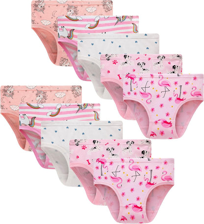 Barara King Little Girls' Soft Cotton Underwear Toddler Undies Kids panties