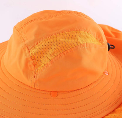 Home Prefer UPF 50+ Boys Sun Hat with Neck Flap Wide Brim Summer Beach Bucket Hat for Boys Girls