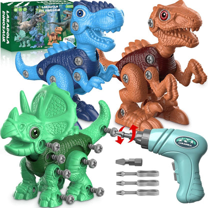 Laradola Dinosaur Toys for 3 4 5 6 7 8 Year Old Boys, Take Apart Dinosaur Toys for Kids 3-5 5-7