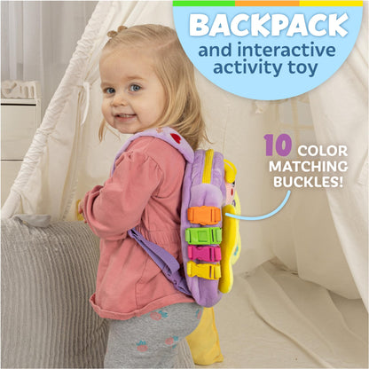 Buckle Toys, Blossom Butterfly Activity Backpack, Educational Learning