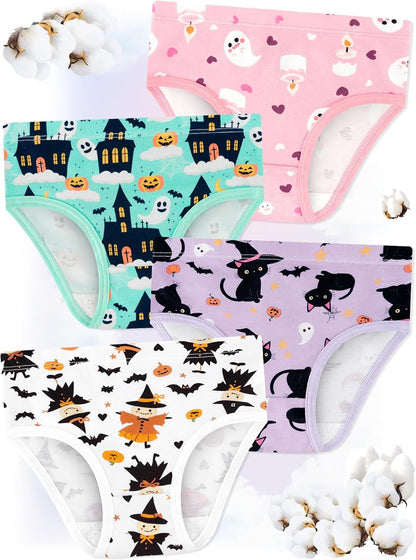 Girls' Underwear,Soft Cotton Tagless Panties for Toddlers' & Little Kids' Comfort,Breathable