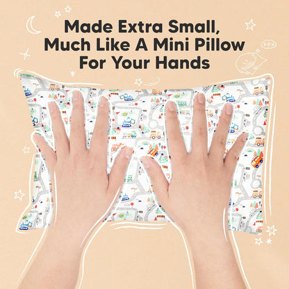 Mini Toddler Pillow with Pillowcase - 9x13 My Little Dreamy Travel Kids Pillow for Sleeping