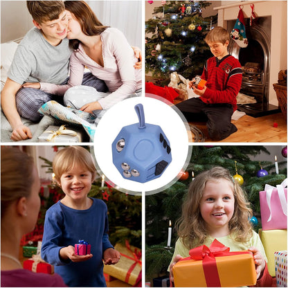 Small Fidget Toys,12 Sided Fidget Toys,Mini Cube Toys Relief Stress,Autism and Anxiety Depression