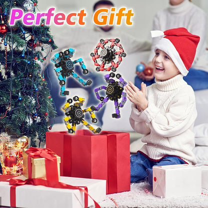 Transformable Fidget Spinners 8 Pcs for Kids and Adults Stress Relief Sensory Toys for Boys and
