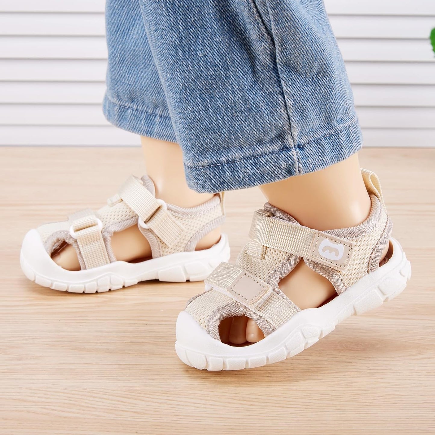 BMCiTYBM Baby Boy Girl Closed Toe Summer Sandals Lightweight Shoes Infant Non-Slip First Walking