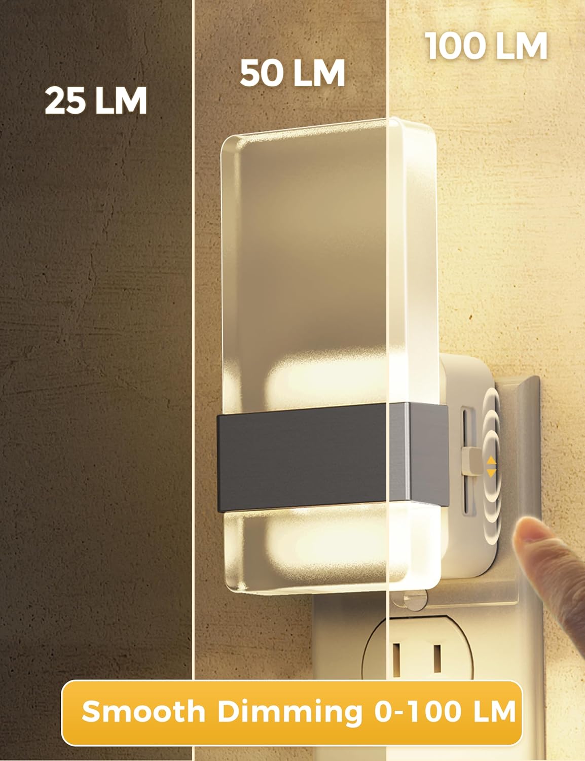 L LOHAS LED Night Light, Night Lights Plug Into Wall [2 Pack], Dusk-to-Dawn Sensor Decorative Night