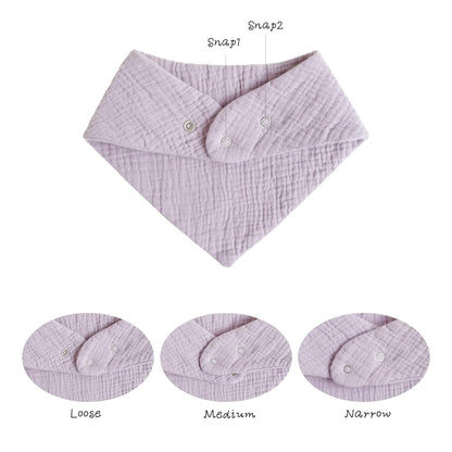 Konssy Muslin Baby Bibs 10 Pack Baby Bandana Drool Bibs 100% Cotton for Unisex Boys and Girls, Soft