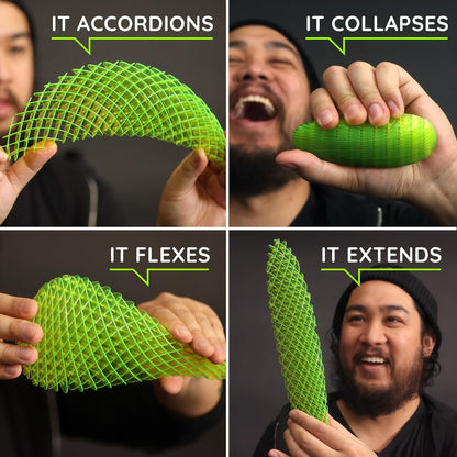 Morf Fidget Worm Toy - Desk Fidgets for Adults - Cool Satisfying Worm Fidget Sensory Toys - Fun and