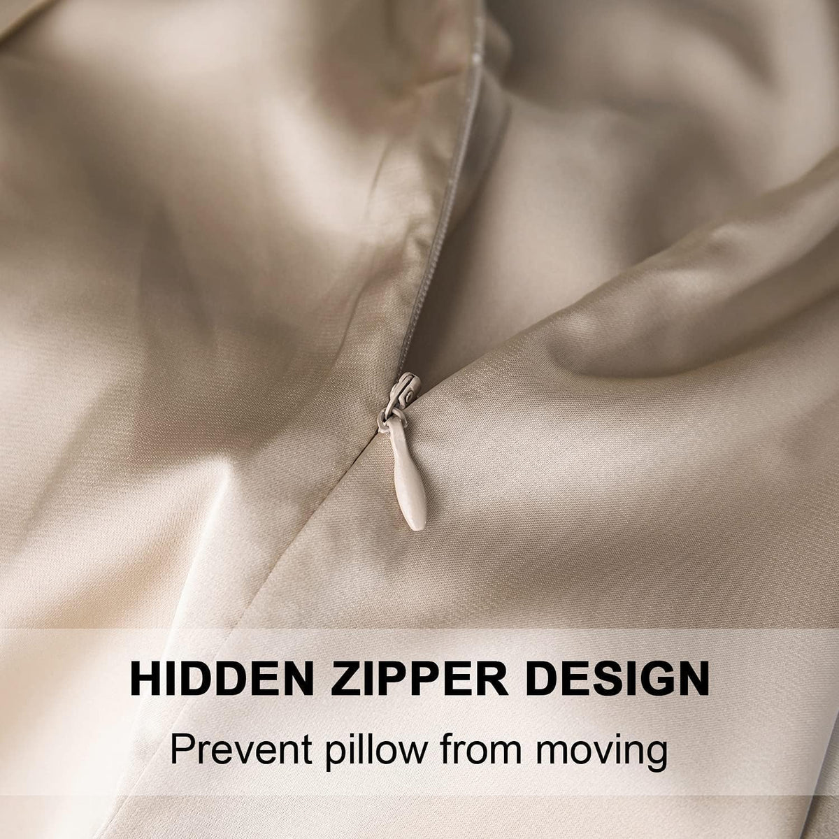 Mulberry Silk Pillowcase for Hair and Skin,Cooling Silk Pillow Case with Hidden Zipper,Allergen