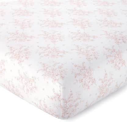 Levtex Baby - Heritage Crib Bed Set - Baby Nursery Set - Blush Velvet - Rich Velvet - 4 Piece Set