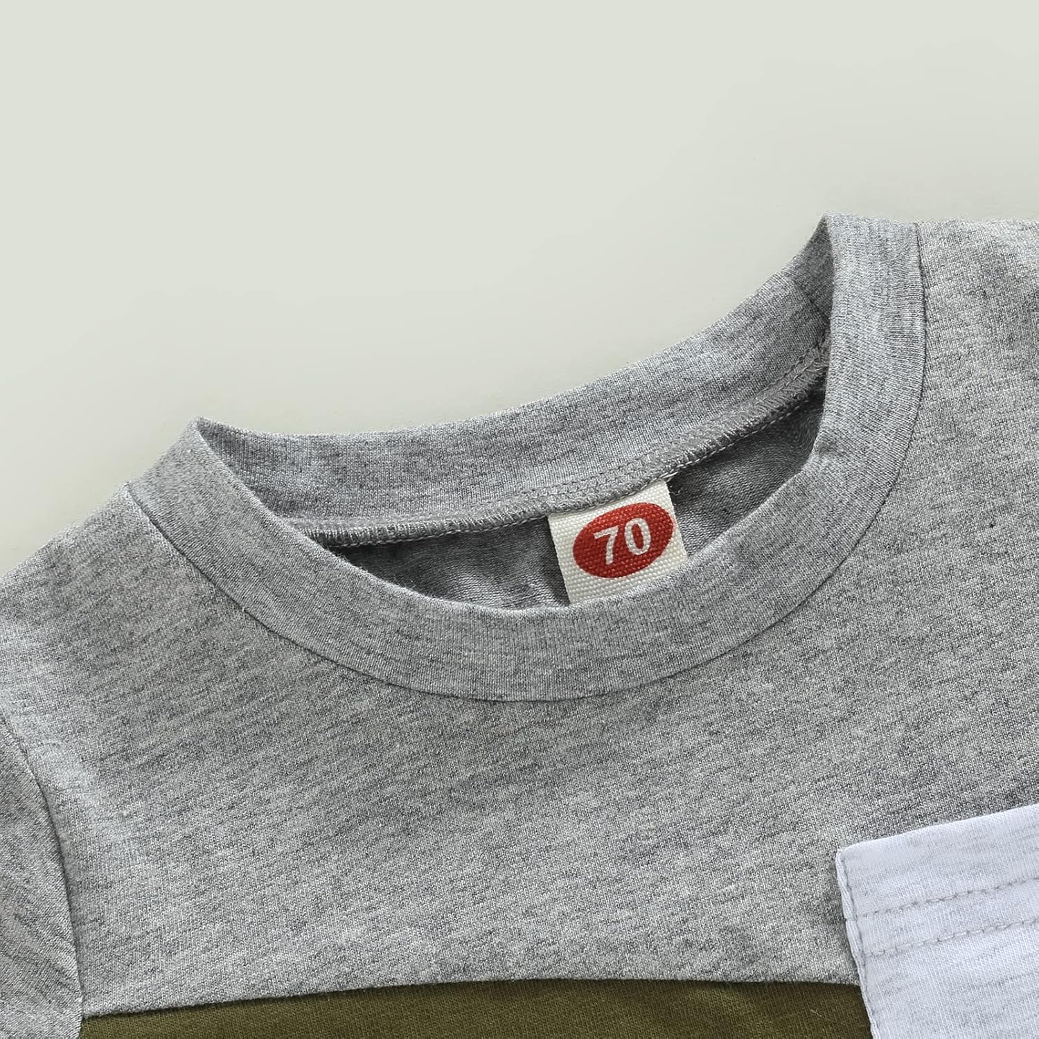 fhutpw Baby Toddler Boy Clothes Summer Outfits 6 12 18 24 Months Patchwork Short Sleeve T Shirt &
