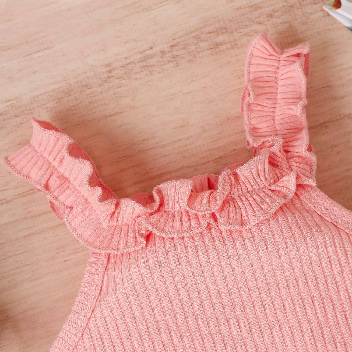 fhutpw Baby Girl Clothes Summer Cute Outfits 3 6 12 18 Months Spaghetti Strap Romper & Floarl