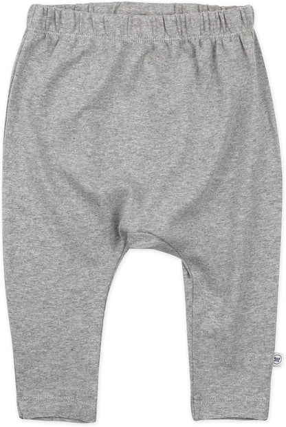 HonestBaby Multipack Harem Pants Roomy Fit Pull on Bottoms 100% Organic Cotton for Infant Baby