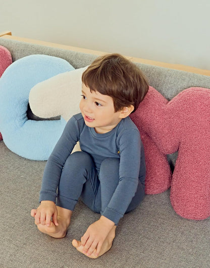 moimoln 6M-8Y Modal Cotton Solid Soft Breathable Baby Toddler Boys Girls Snug fit Pjs Long Sleeve