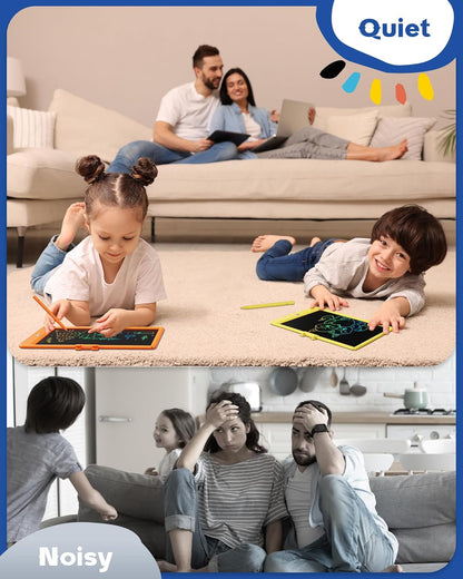 Bravokids LCD Writing Tablet for 3-8 Year Olds - 10 Inch Doodle Board Electronic Drawing Pad