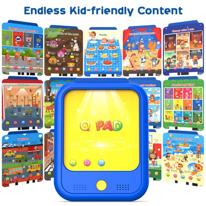Qiaojoy Kids Learning Tablet Educational Learning Pad for Toddlers 2-5