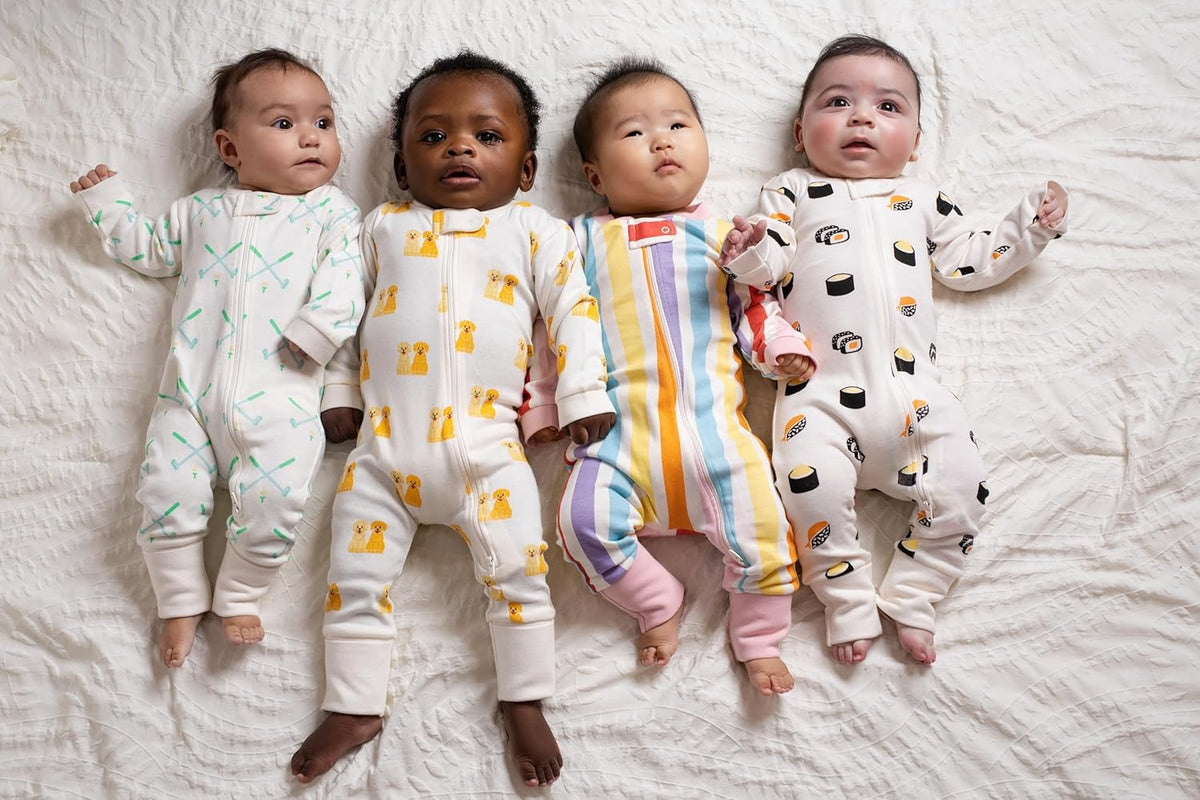 MONICA + ANDY Baby Organic One-Piece Baby Pajamas