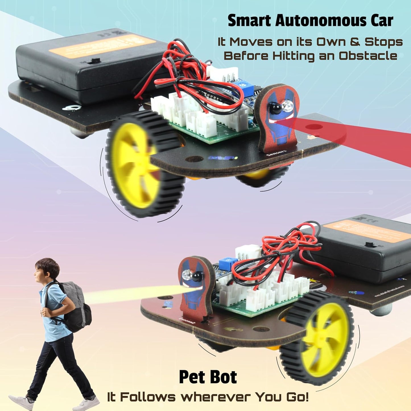 Butterfly EduFields 5in1 STEM Robotics kit | Robot Toys for Kids Ages 8 9 10 11 12 Years Old Boys