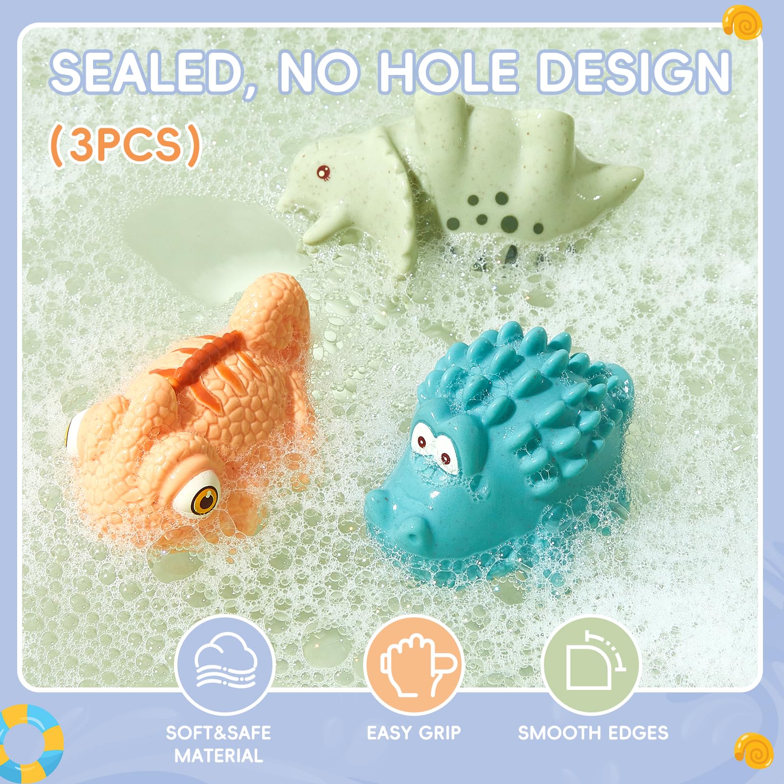 Baby Bath Toys for Kids Ages 1-3, 14 Pack Mold Free Bath Toys Toddlers 2-4 Bathtub Toys with