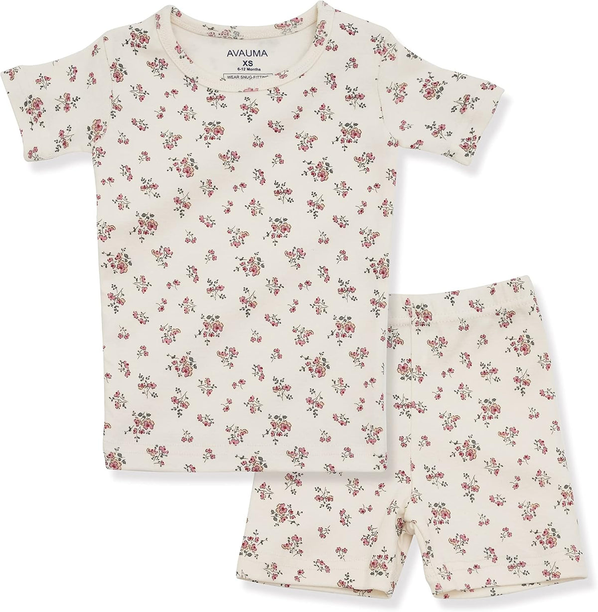 AVAUMA Baby Boys Girls Pajama Set 6M-7T Kids Cute Toddler Snug fit Pattern Design Pjs Cotton