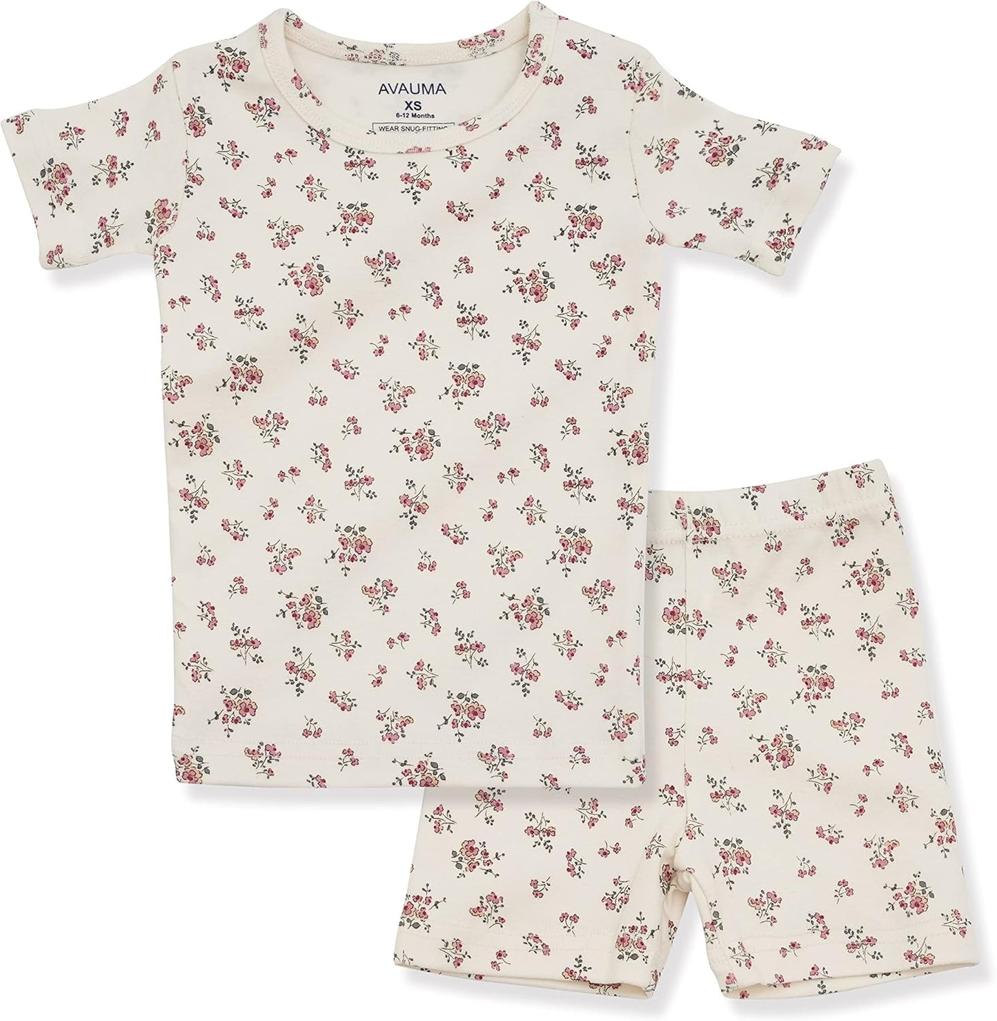 AVAUMA Baby Boys Girls Pajama Set 6M-7T Kids Cute Toddler Snug fit Pattern Design Pjs Cotton