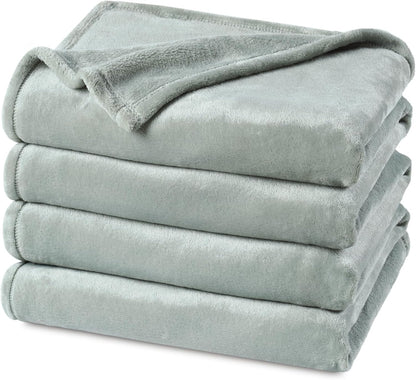 PHF Ultra Soft Fleece Blanket Twin Size, No Shed No Pilling Luxury Plush Cozy 300GSM Lightweight