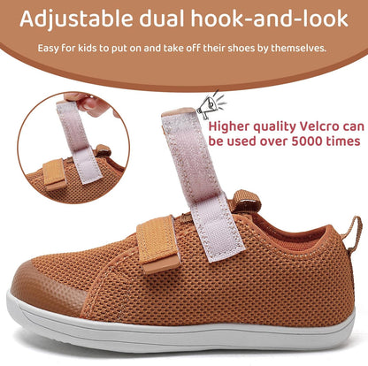 WateLves Toddler Little Kids Wide Barefoot Shoes The First Walking Shoes Girls Boys Breathable Zero