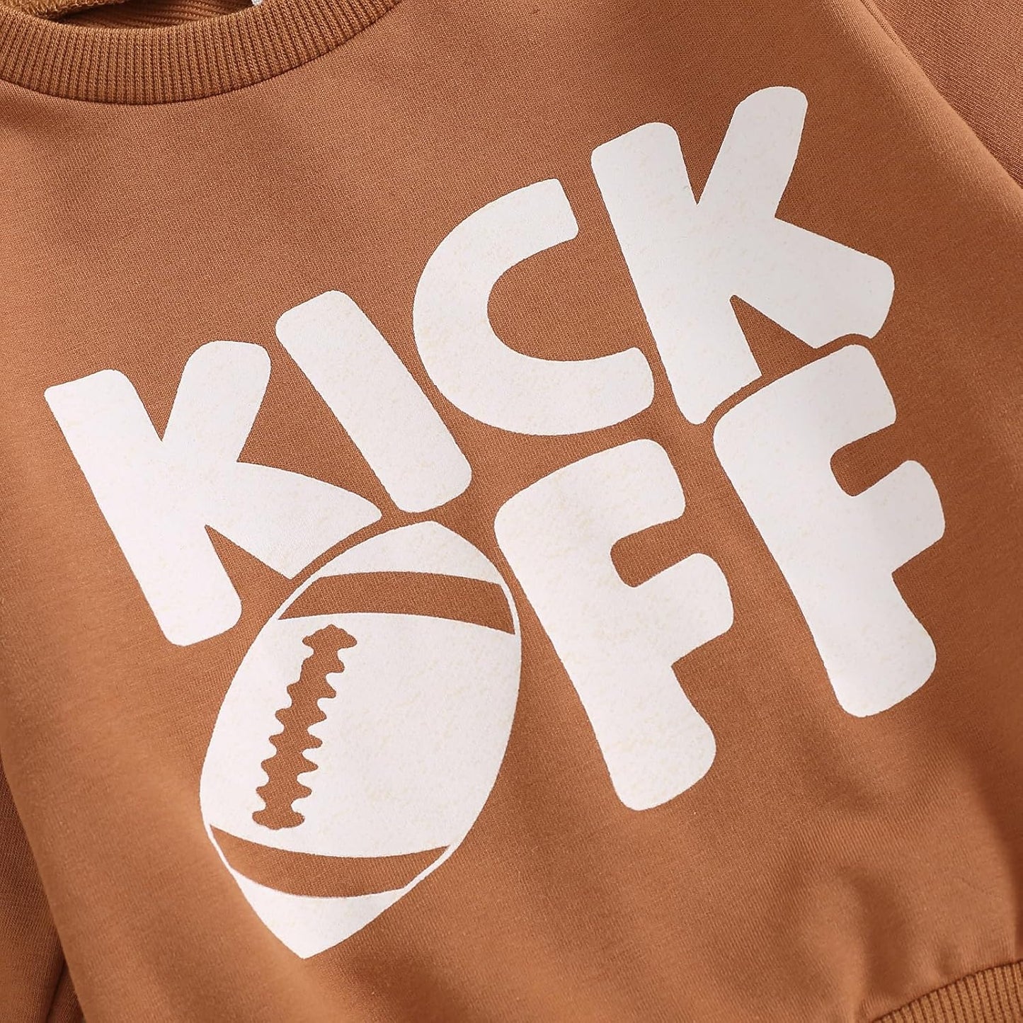 Baby Boy Clothes Fall 6 12 18 24 Months Football Long Sleeve Pullover Tops & Pant Sets Toddler