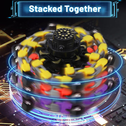 8PCS Transformable Fidget Spinner Toy for Kids Adults, Deformation Robot Chain Spinner Fingertip