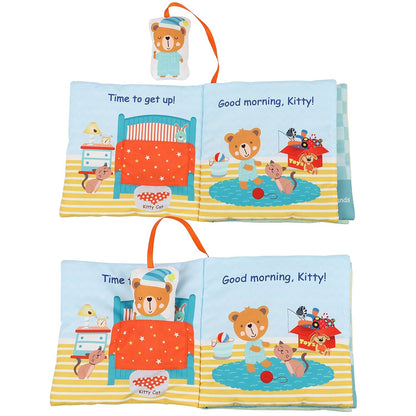 Teddy Bear Baby Toy Cloth Crinkle Books for Babies Infant Toddler, Soft Toys 0-6-12 Months Activity