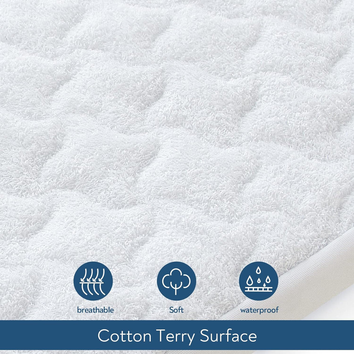 Pack and Play Mattress Pad Protector 38" x 26", 2 Pack Waterproof Pack and Play Cover Sheets