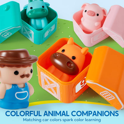 Learning Toy for Toddlers 1 2 3 Years Old, Counting, Matching & Sorting Montessori Learning Farm